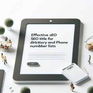 Firma Rehberi ve Telefon Numaraları Listesi için Etkili SEO Başlığı