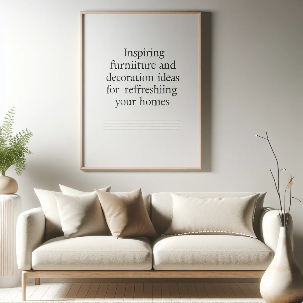 Evlerinizi Yenilemek İçin İlham Verici Mobilya ve Dekorasyon Fikirleri